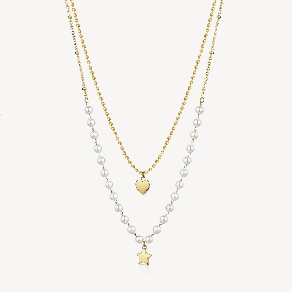 Collana donna Brosway Chant perline doppio filo