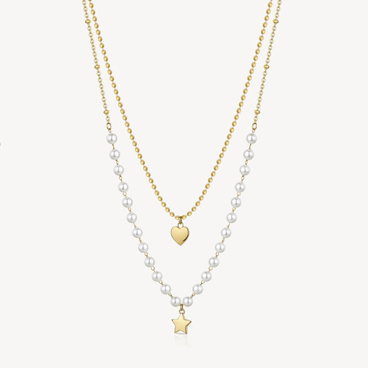 Collana donna Brosway Chant perline doppio filo