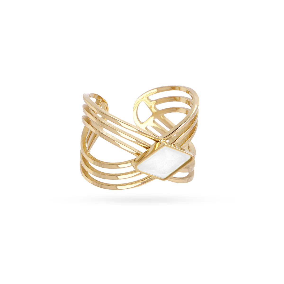 Anello Anartxy donna Prisma Bianco