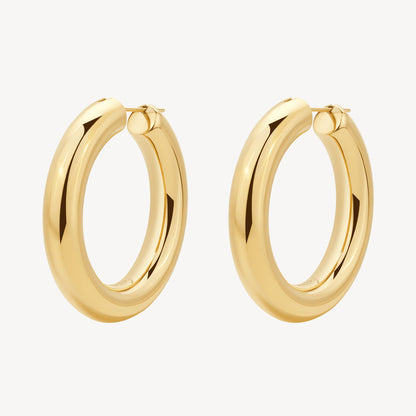 Orecchini Brosway donna Cerchio bombato gold