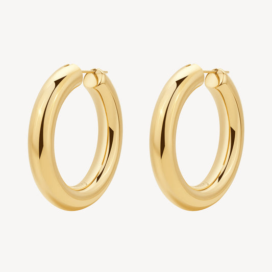 Orecchini Brosway donna Cerchio bombato gold