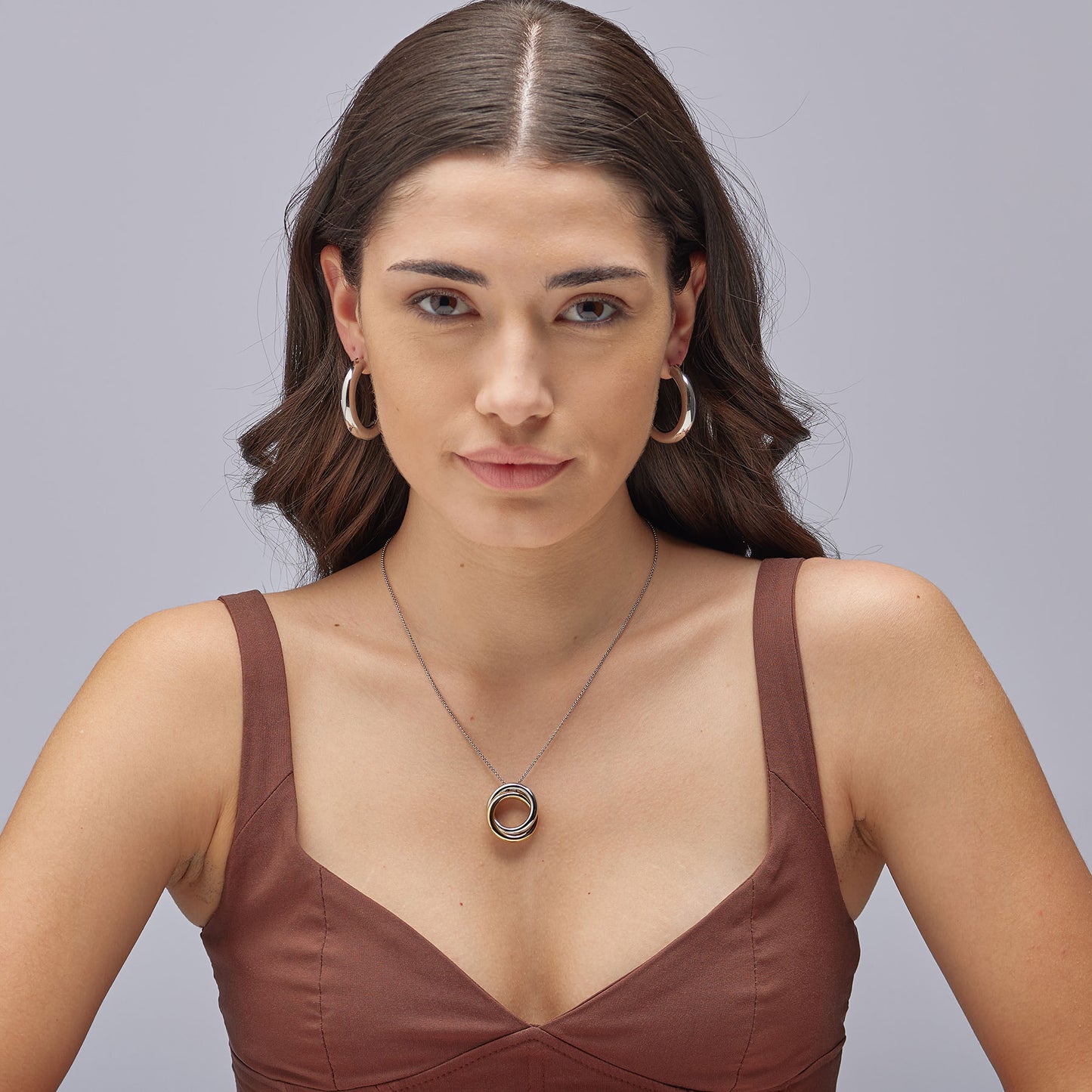 Orecchini Brosway donna Aura Cerchio bombato big