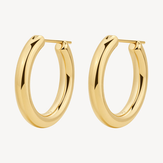 Orecchini Brosway donna Cerchio bombato big gold
