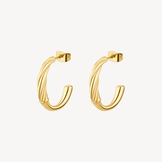 Orecchini Brosway donna Cerchio torchon gold
