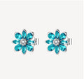 Orecchini argento Fancy Aqua green Fiore