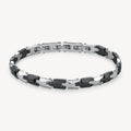 Bracciale uomo Brosway Backliner black/white