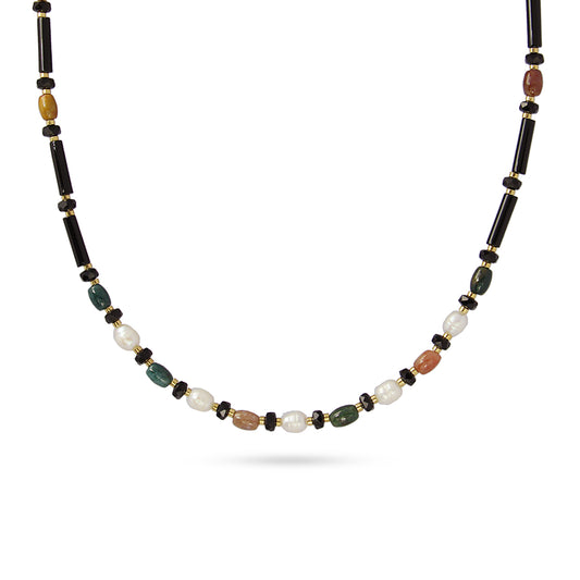 Collana Donna Anartxy black Stones