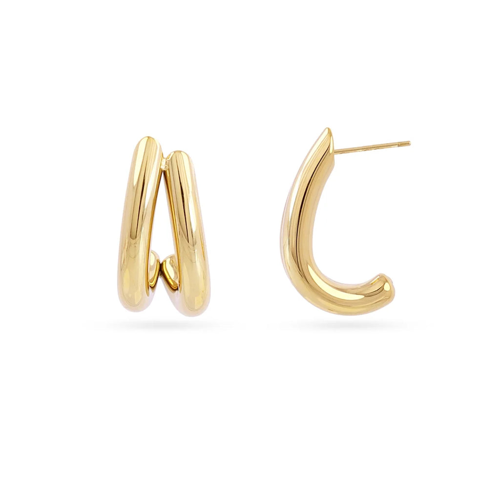 Orecchini donna Anartxy semicerchi doppio