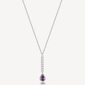 Collana Brosway donna Desideri Barretta pendente con gocciolina ametista