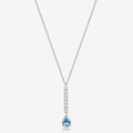 Collana Brosway donna Desideri Barretta pendente con gocciolina acquamarina