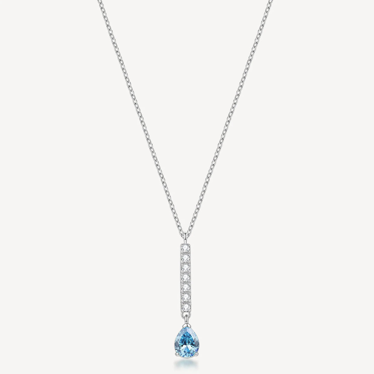 Collana Brosway donna Desideri Barretta pendente con gocciolina acquamarina