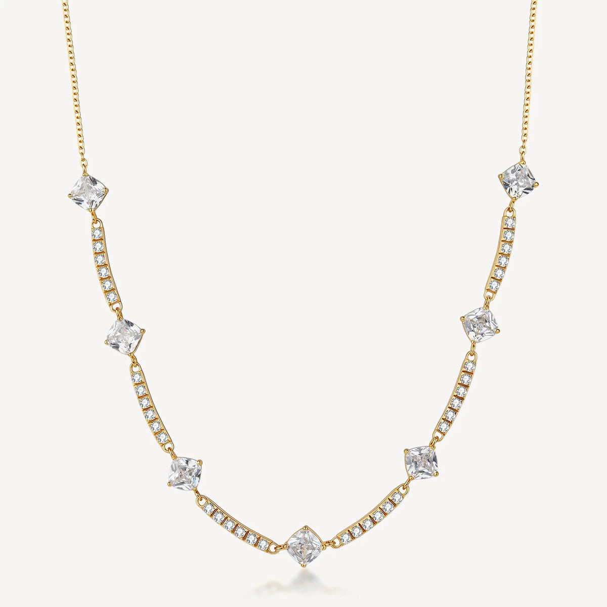 Collana Brosway donna Desideri Tennis barrette gold con zirconi