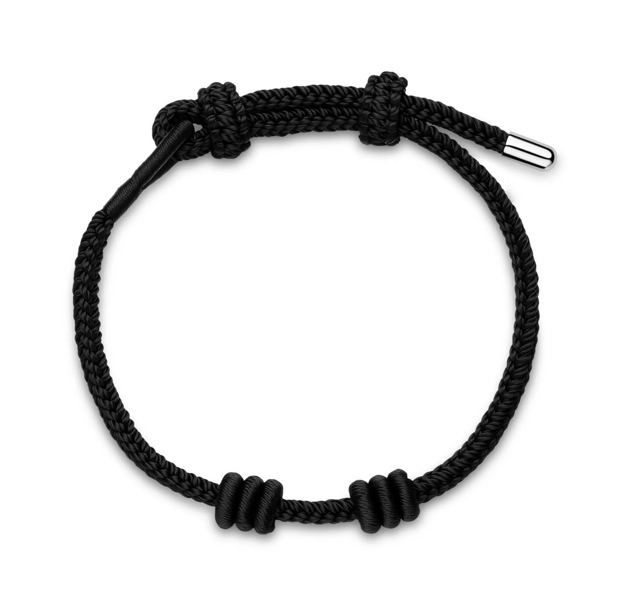Bracciale regolabile nero Rosato