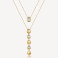Collana Brosway donna Glow Multifilo con goccioline gold