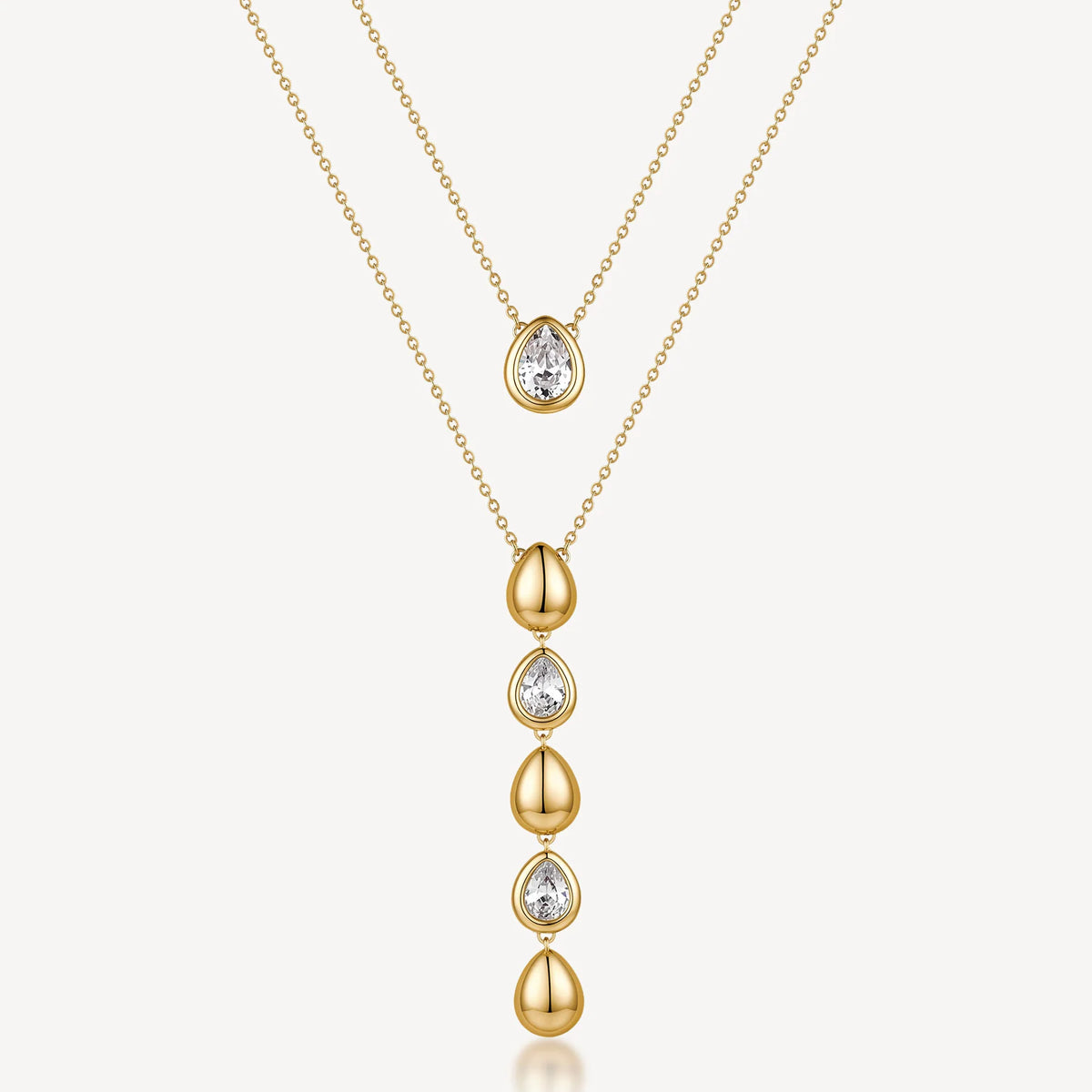 Collana Brosway donna Glow Multifilo con goccioline gold