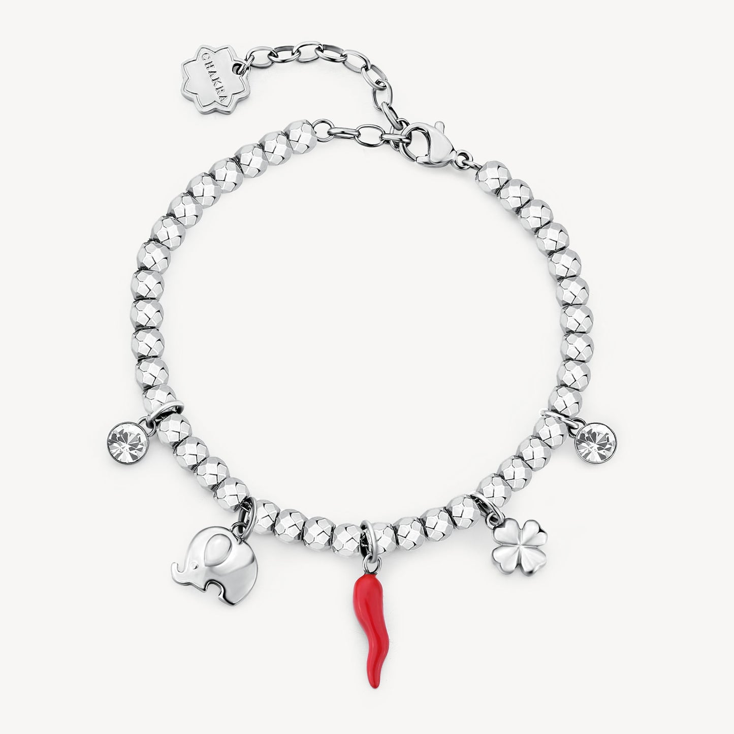 Bracciale Brosway donna Chakra Cornetto,elefante,quadrifoglio