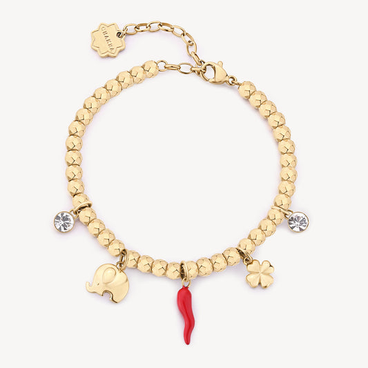 Bracciale Brosway donna Chakra Cornetto,elefante,quadrifoglio