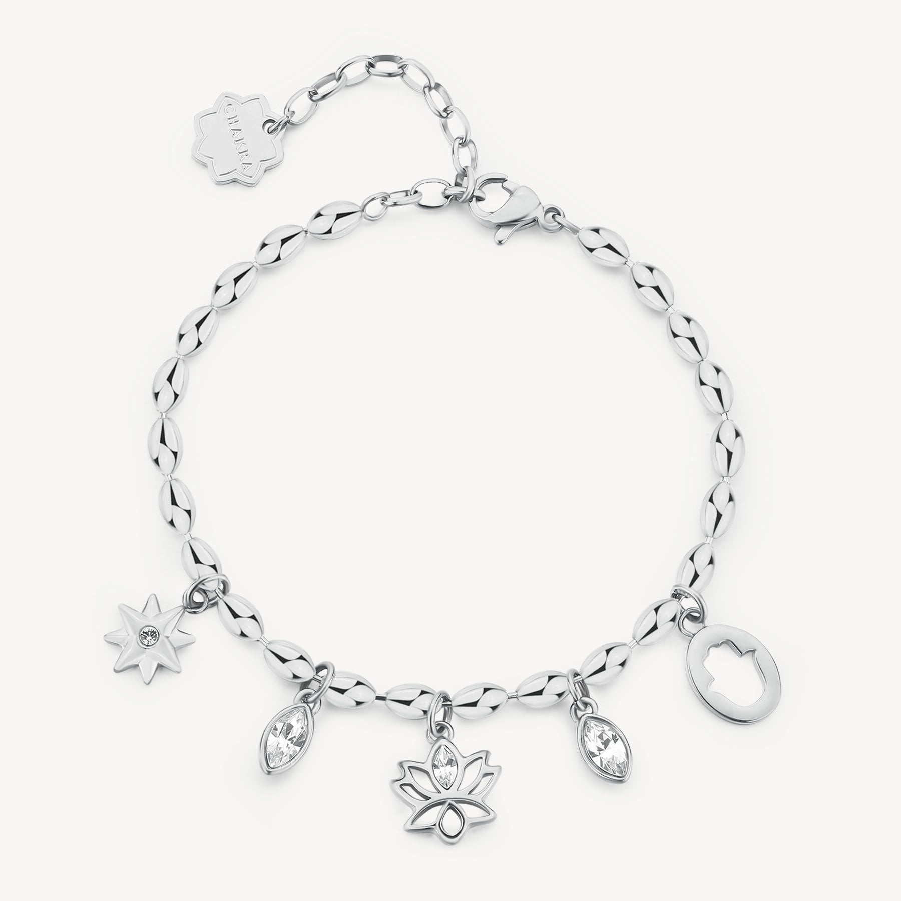 Bracciale Brosway donna Chakra Fiore di loto,mano di Fatima,rosa dei venti
