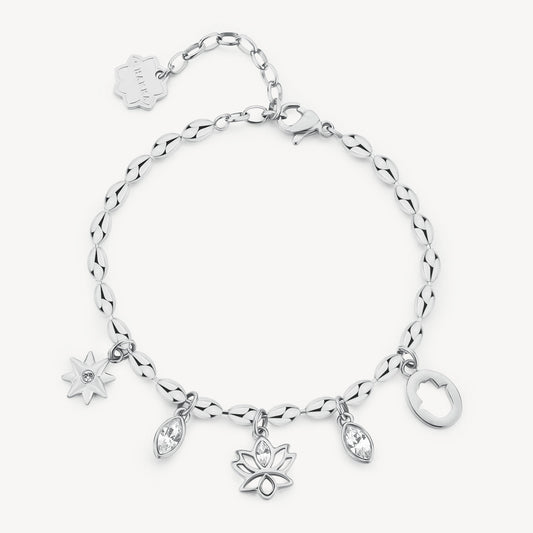Bracciale Brosway donna Chakra Fiore di loto,mano di Fatima,rosa dei venti