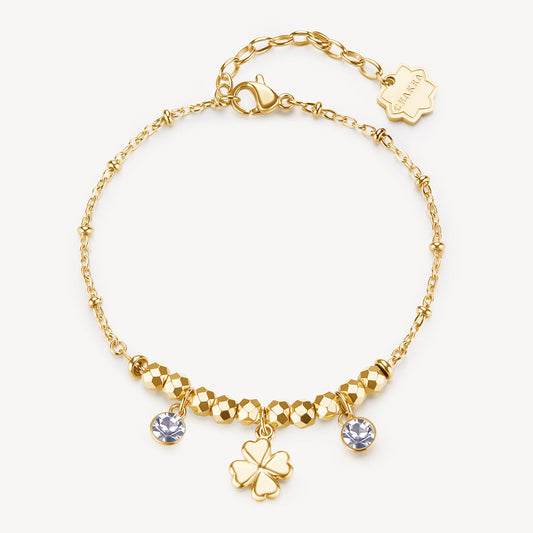 Bracciale Brosway donna Chakra Quadrifoglio gold