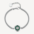 Bracciale Brosway donna Chakra Fortuna Quadrifoglio malachite