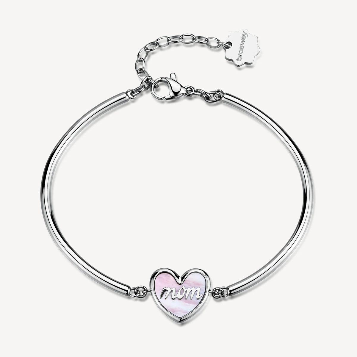 Bracciale Brosway donna Chakra Famiglia Cuore Mom madreperla rosa