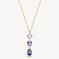 Collana Brosway donna Dreaming Gold e zirconi ametista