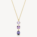 Collana Brosway donna Dreaming Gold e zirconi ametista