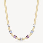 Collana Brosway donna Dreaming Snake gold e zirconi ametista