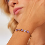 Bracciale Brosway donna Dreaming Zirconi ametista gold