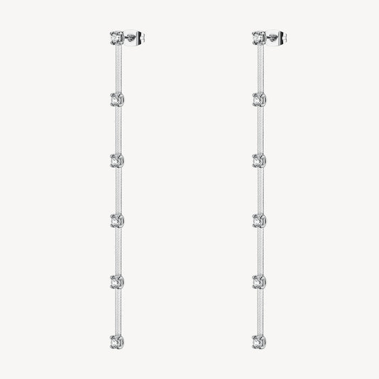 Orecchini pendenti Brosway donna Dreaming Snake con zirconi