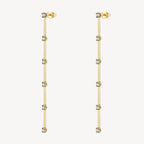Orecchini pendenti Brosway donna Dreaming Snake gold con zirconi crystal