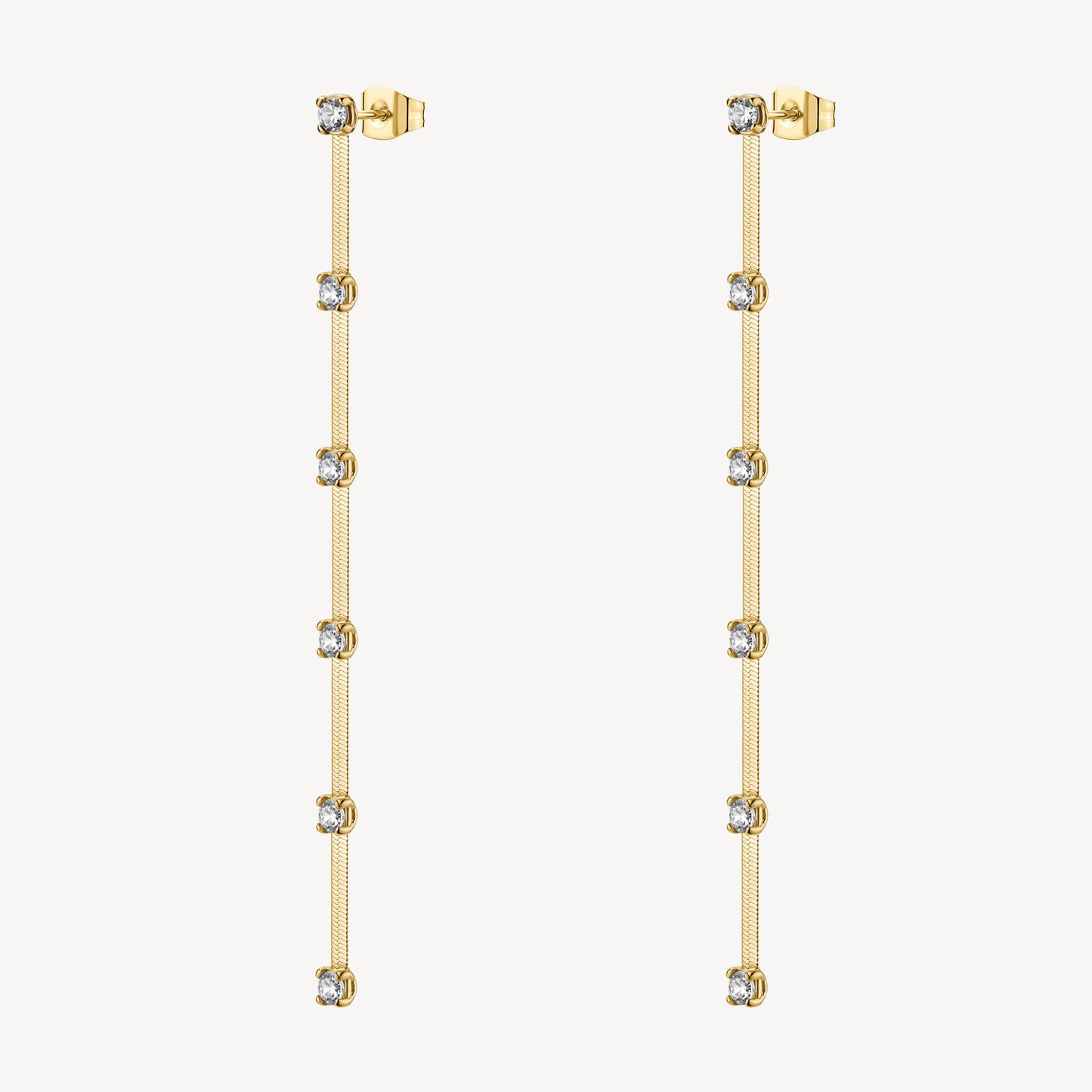 Orecchini pendenti Brosway donna Dreaming Snake gold con zirconi crystal