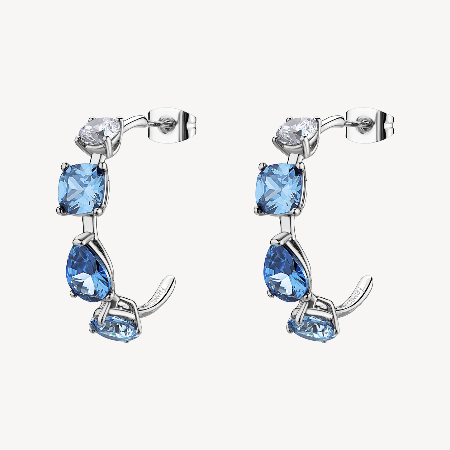 Orecchini a cerchio Brosway donna Dreaming Zirconi zaffiro