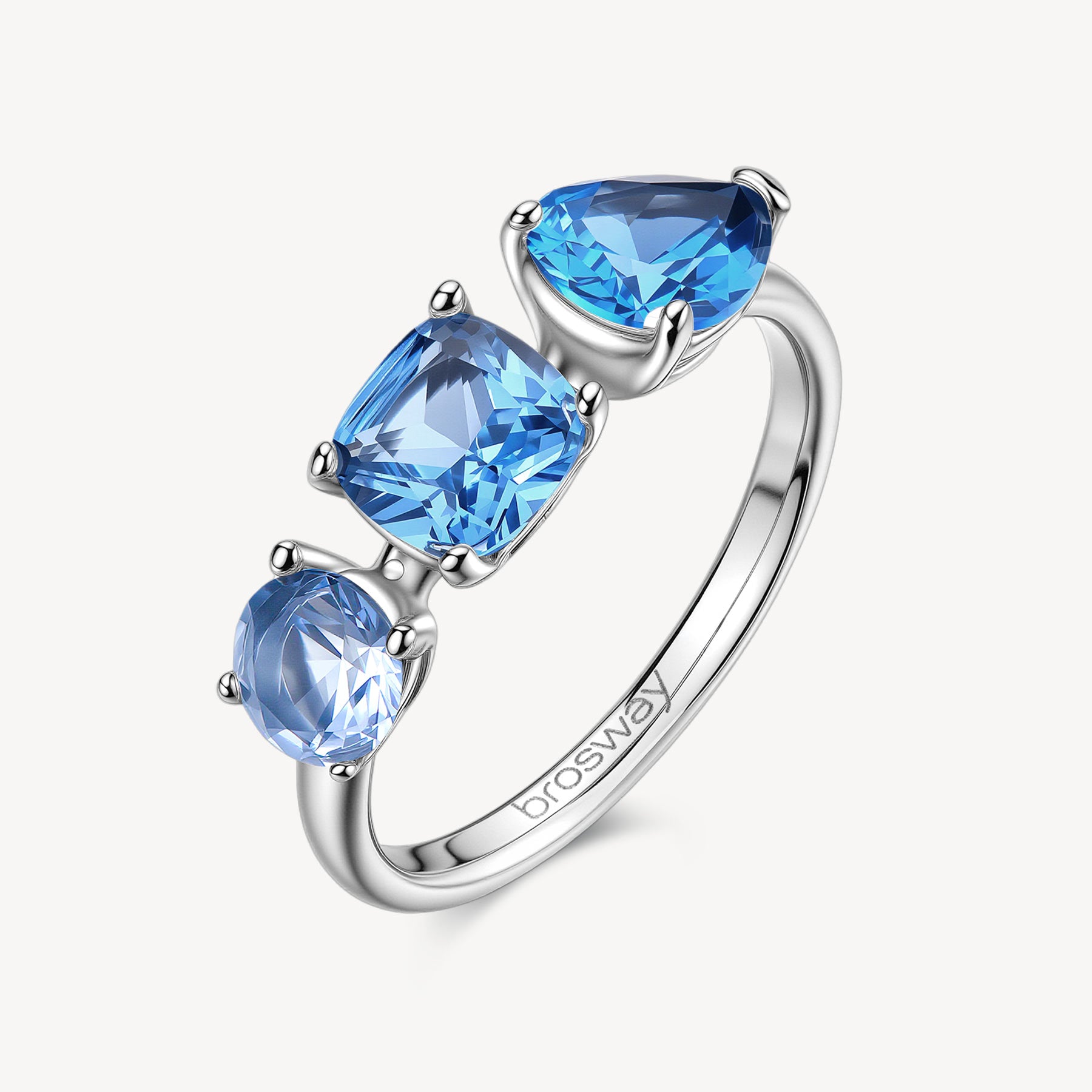 Anello Brosway donna Dreaming Zirconi zaffiro