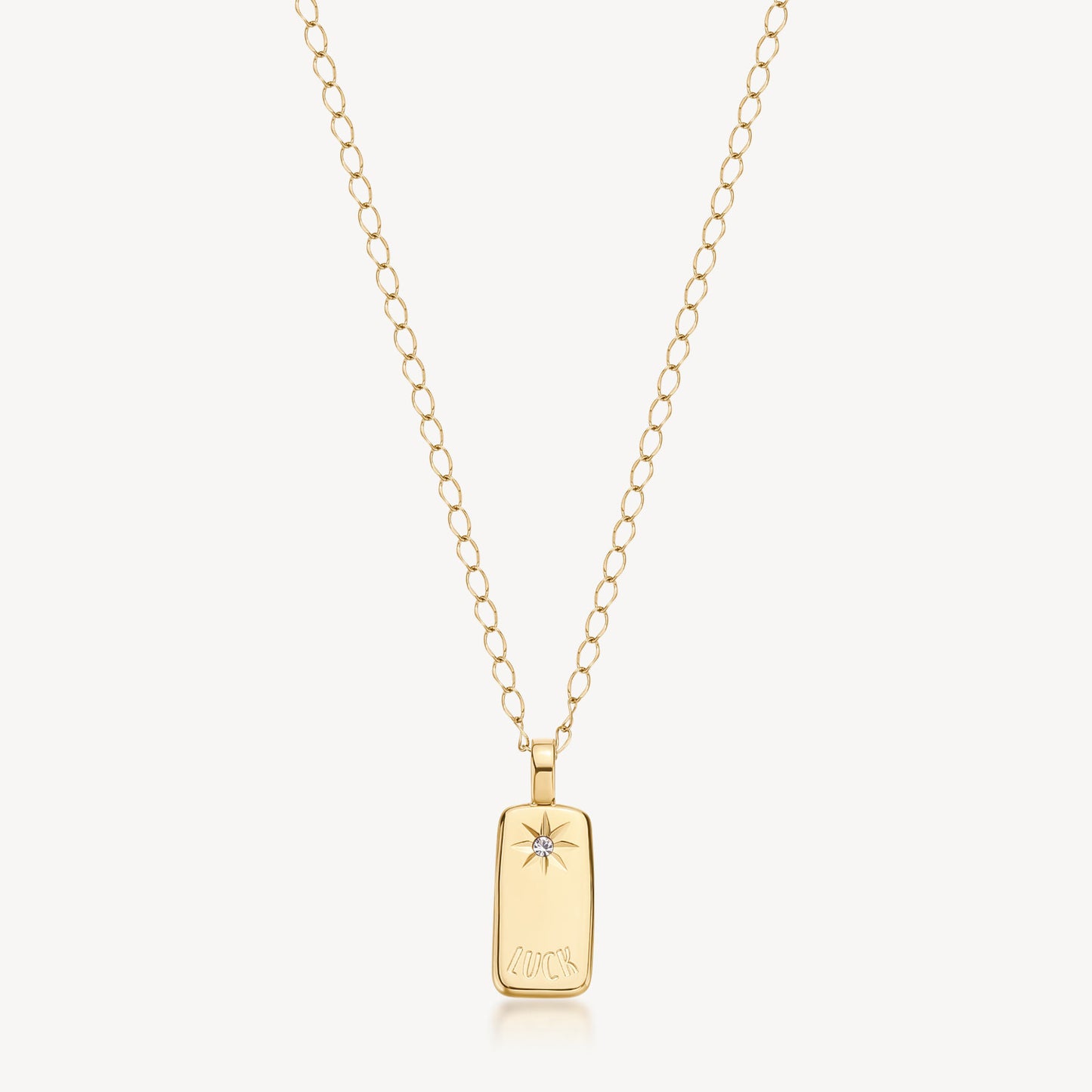 Collana Brosway Essential Piastrina Luck gold