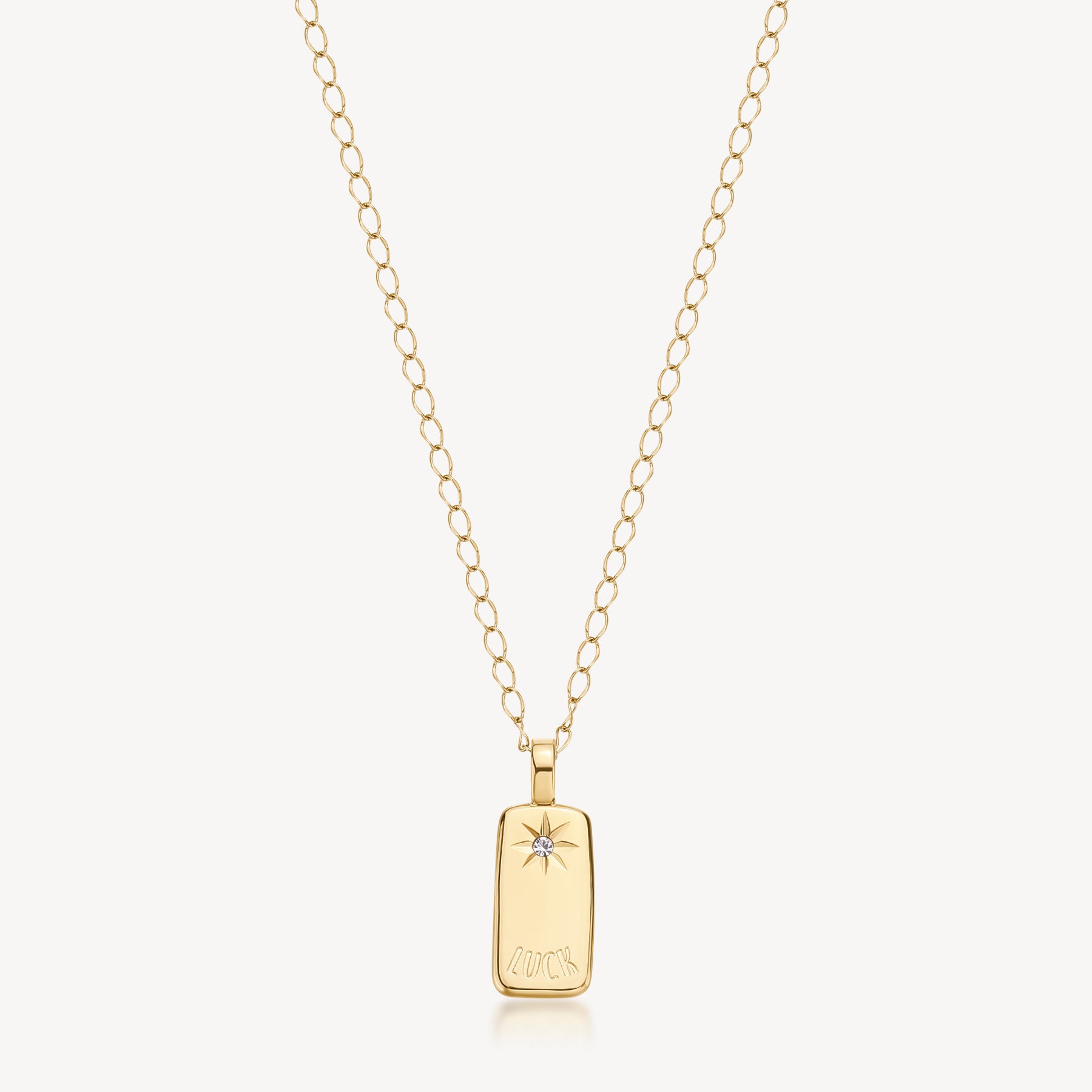 Collana Brosway Essential Piastrina Luck gold