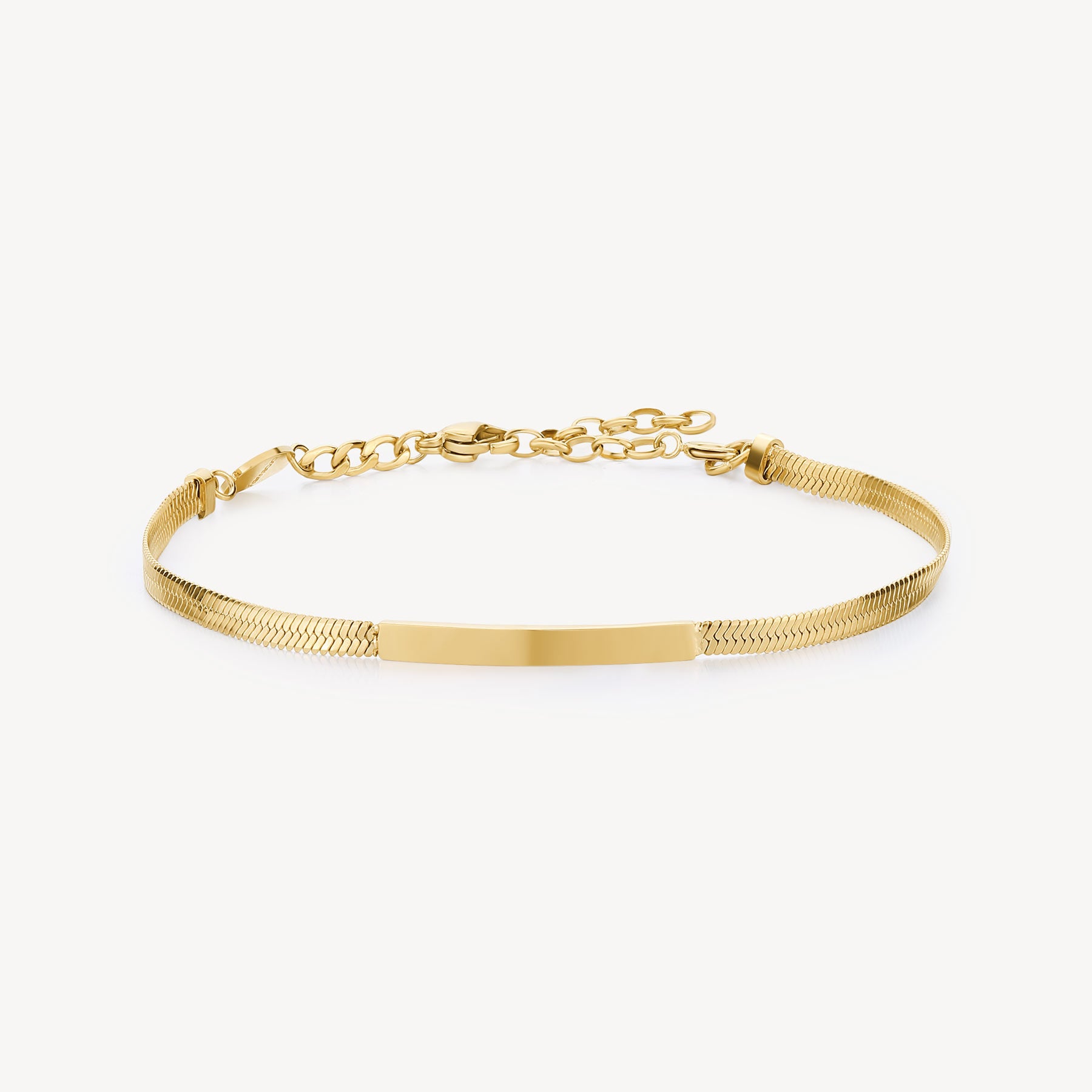 Bracciale Brosway Essential Snake con piastrina gold