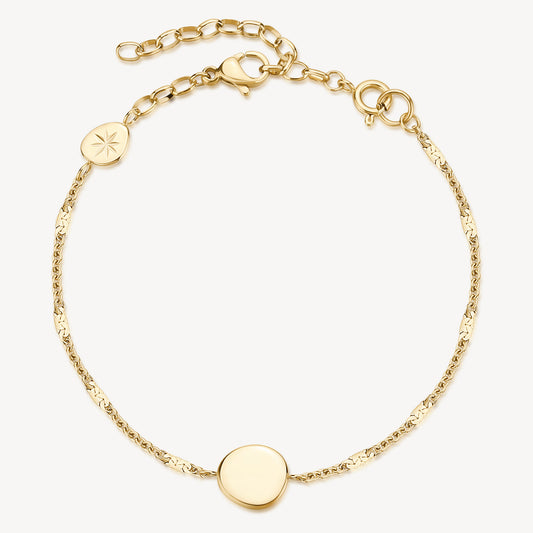 Bracciale Brosway Essential Piastrina tonda gold