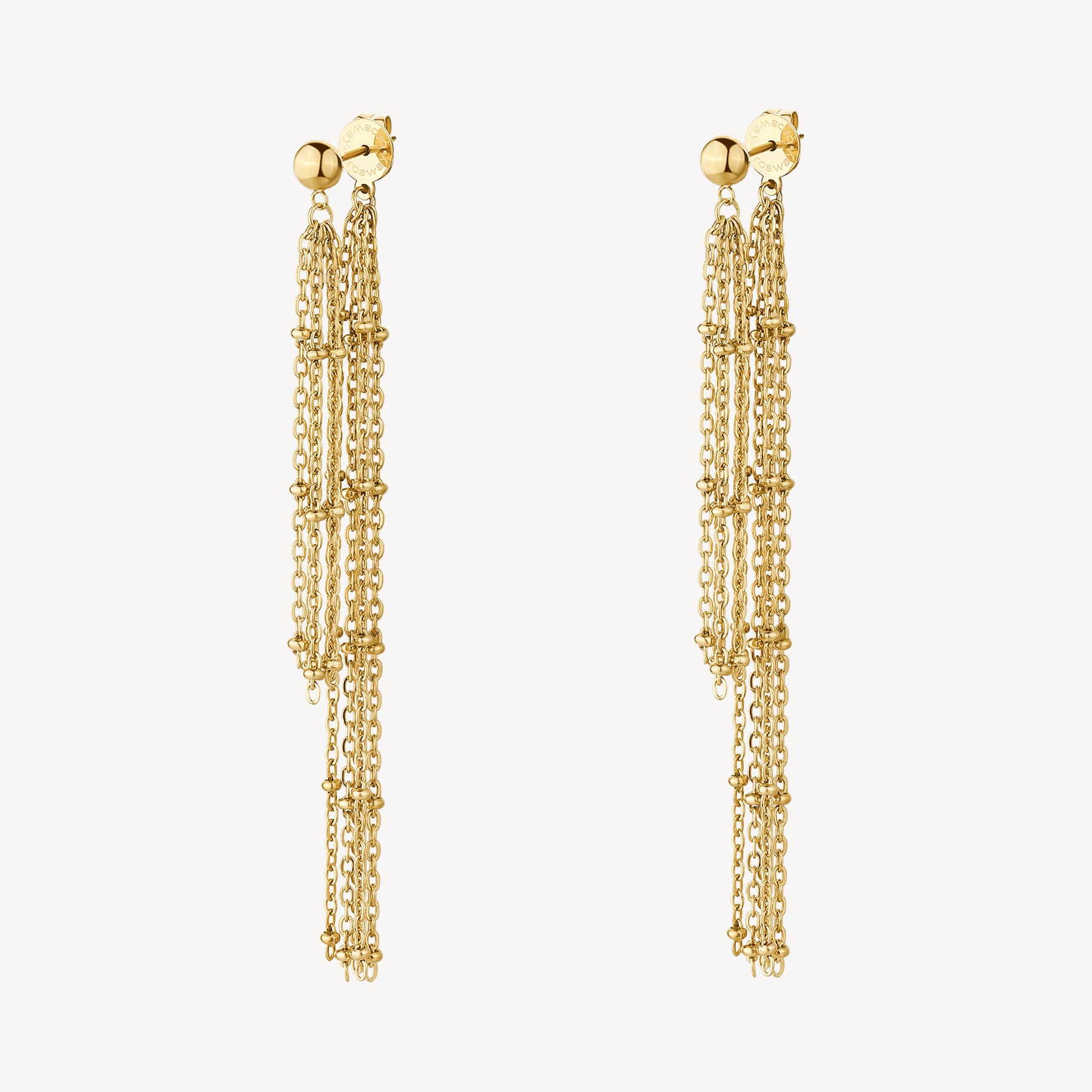Orecchini pendenti Brosway Essential Multifilo gold