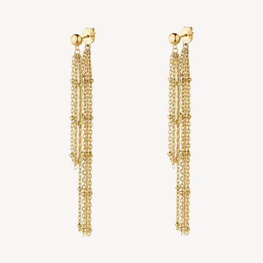 Orecchini pendenti Brosway Essential Multifilo gold