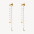Orecchini pendenti Brosway Essential Perle gold