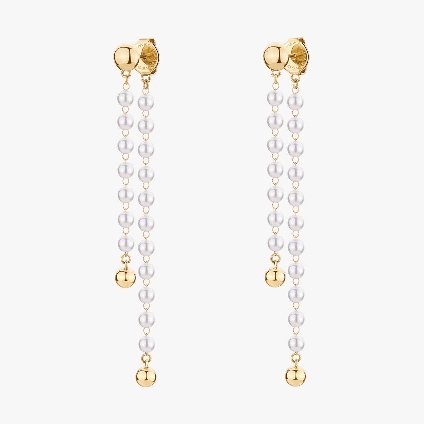 Orecchini pendenti Brosway Essential Perle gold
