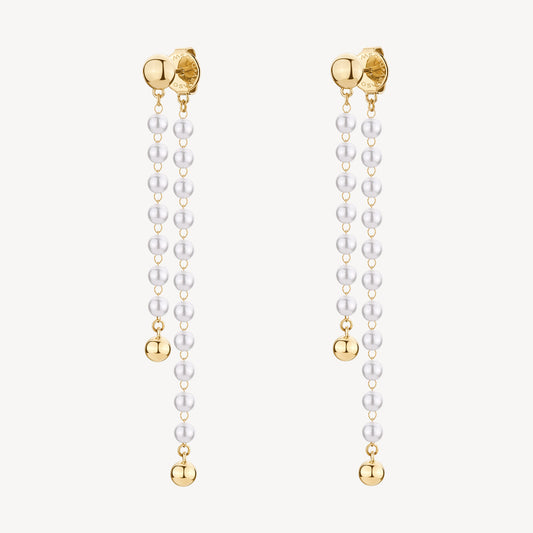 Orecchini pendenti Brosway Essential Perle gold
