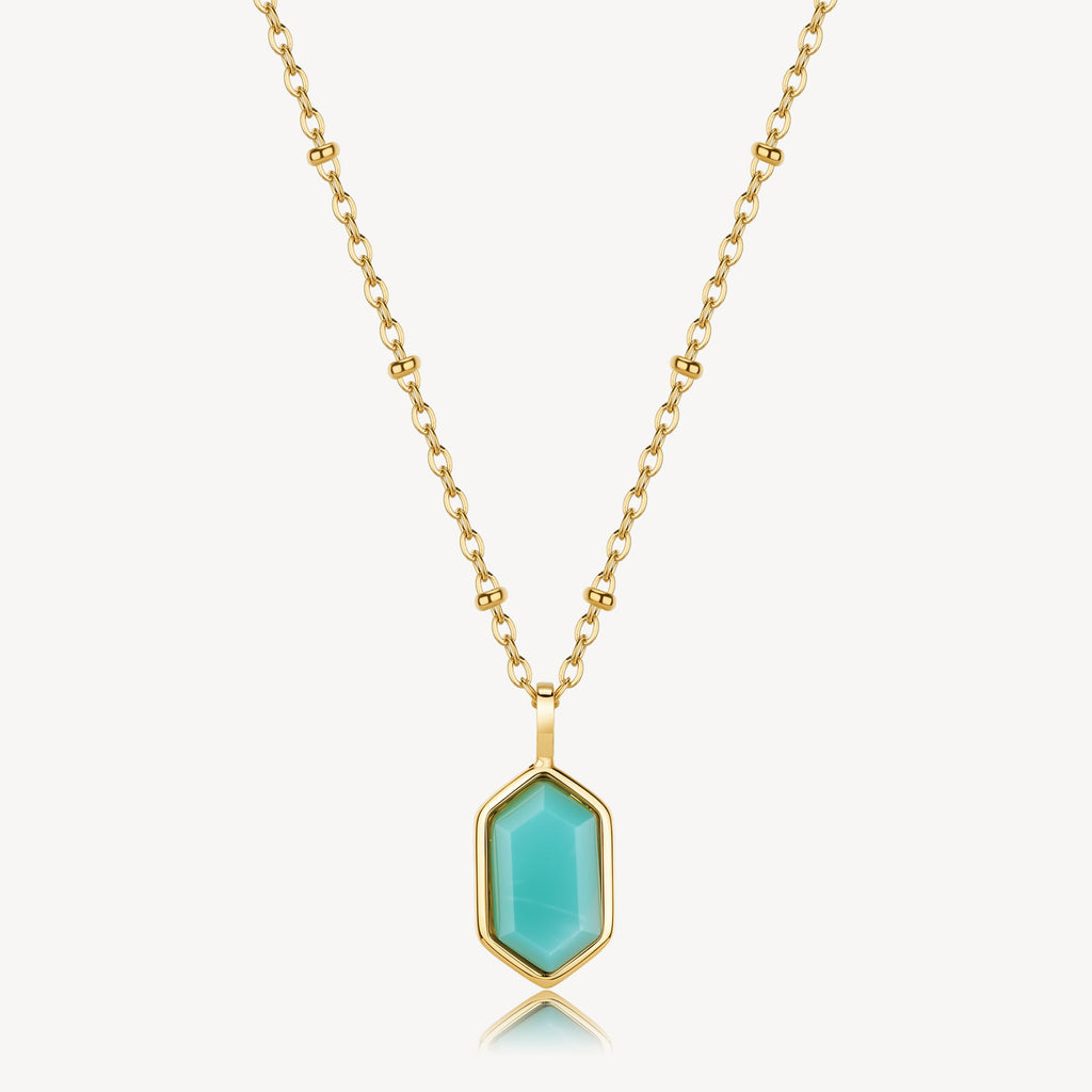 Collana Brosway donna Essential Amazzonite gold