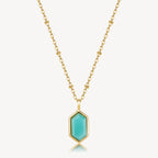 Collana Brosway donna Essential Amazzonite gold