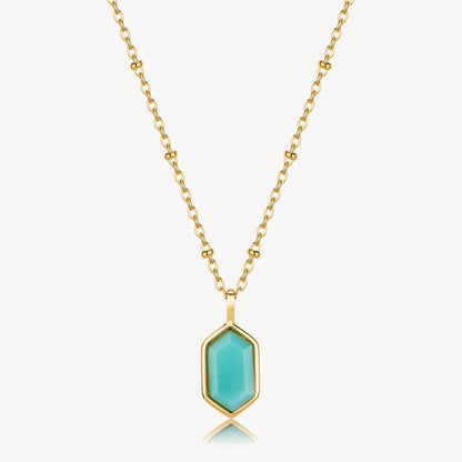 Collana Brosway donna Essential Amazzonite gold