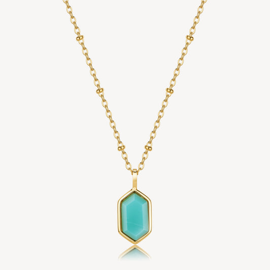 Collana Brosway donna Essential Amazzonite gold
