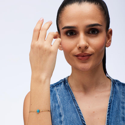 Bracciale Brosway donna Essential Turchese gold