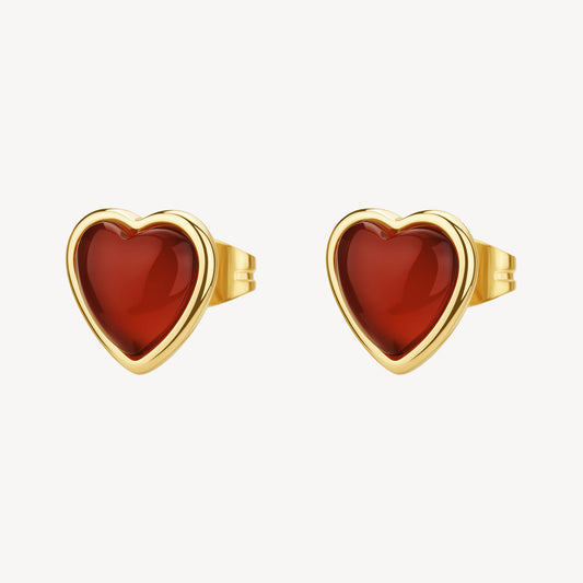 Orecchini Brosway donna Essential Agata rossa gold